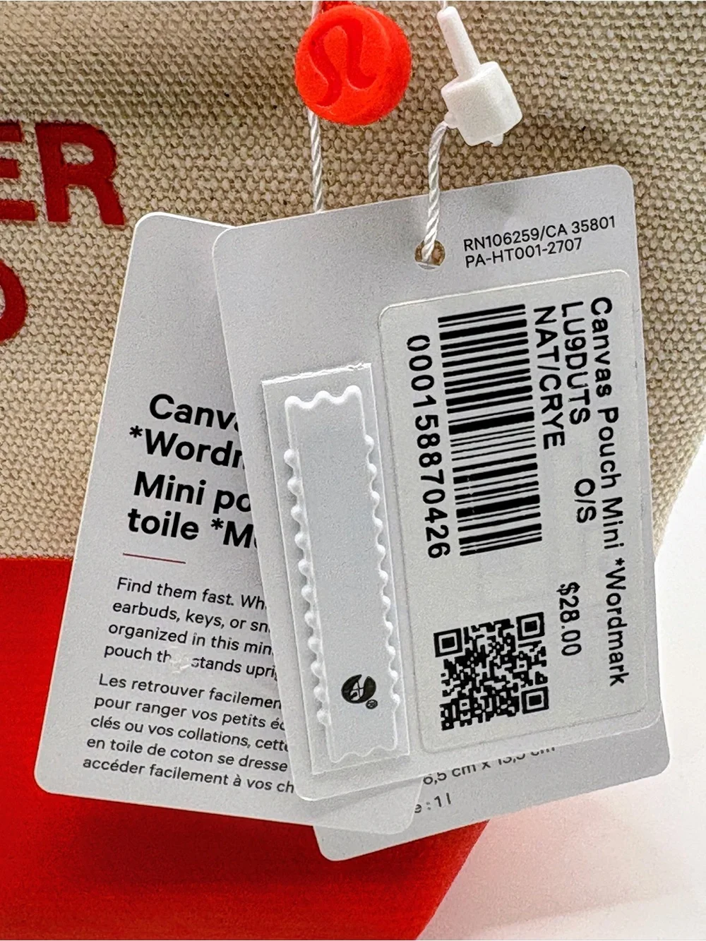 lululemon athletica small canvas